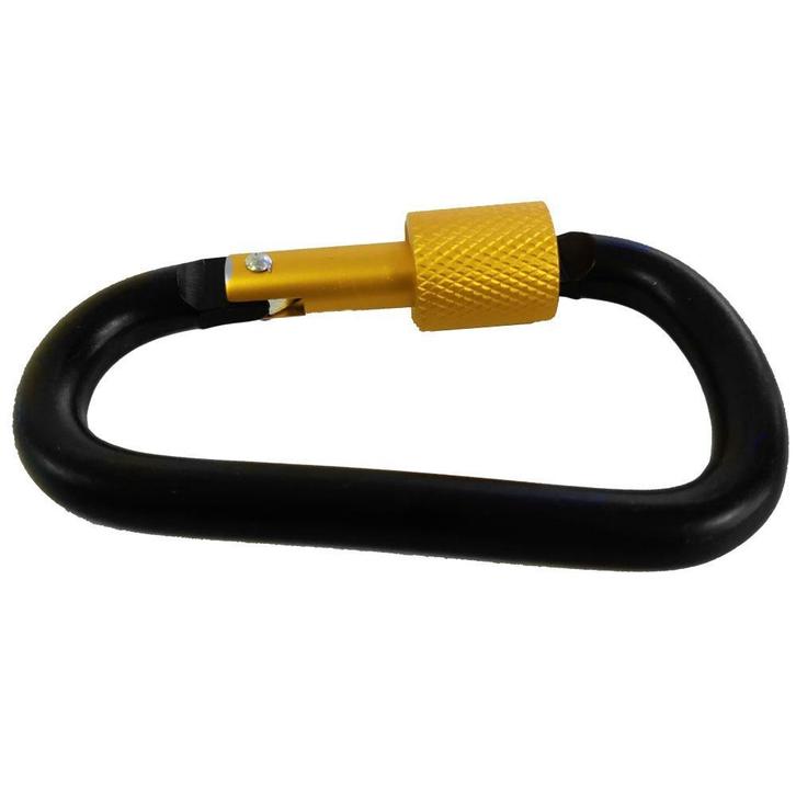 Karabijnhaak / sleutelhanger - Zwart/Goud, Doe-het-zelf en Verbouw, Overige Doe-het-zelf en Verbouw, Nieuw, Ophalen of Verzenden