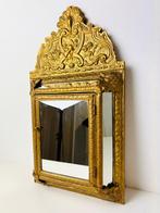 Spiegel- Hal kastje met spiegel - Glas, Hout, Messing, Antiek en Kunst, Curiosa en Brocante
