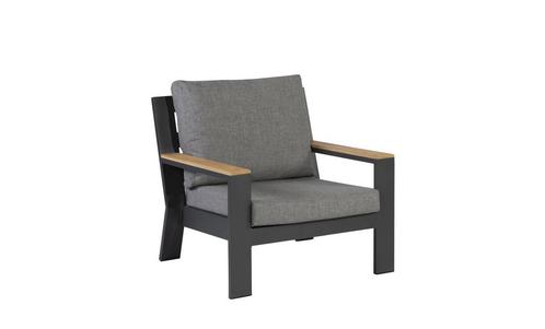 Exotan Valerie loungestoel antraciet SALE |, Tuin en Terras, Tuinsets en Loungesets, Ophalen of Verzenden