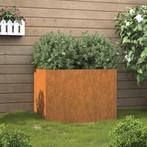 vidaXL Plantenbak 62x47x46 cm cortenstaal, Tuin en Terras, Verzenden, Nieuw, Metaal, 60 tot 100 cm