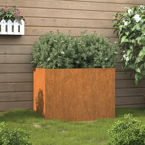 vidaXL Plantenbak 62x47x46 cm cortenstaal, Tuin en Terras, Bloembakken en Plantenbakken, 60 tot 100 cm, Nieuw, Metaal, 30 tot 60 cm