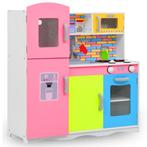 vidaXL Kinderspeelkeuken 80x30x85 cm MDF meerkleurig, Kinderen en Baby's, Speelgoed | Overig, Verzenden, Nieuw