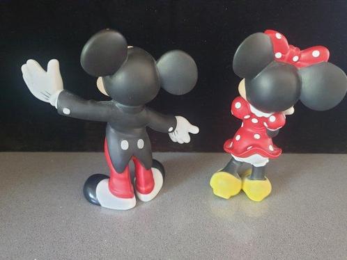 Beeldje - Mickey en Minnie (2) - Porselein, Verzamelen, Disney