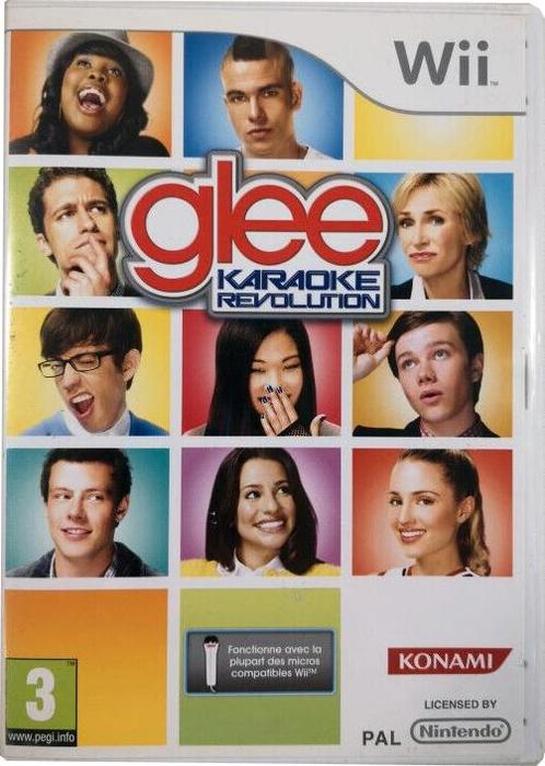 Glee Karaoke Revolution-Frans (Wii) Gebruikt, Spelcomputers en Games, Games | Nintendo Wii, Zo goed als nieuw, Ophalen of Verzenden