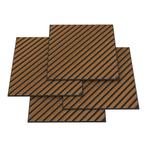 Akoestisch wandpaneel Vang 4-delig set 1,44 m² diagonaal tea, Verzenden, Nieuw