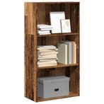 vidaXL Boekenkast 60x30x114 cm bewerkt hout oud houtkleurig, Huis en Inrichting, Kasten | Boekenkasten, Minder dan 50 cm, Verzenden
