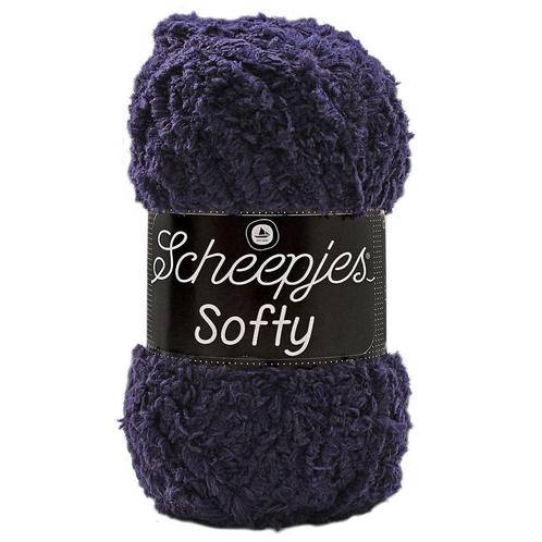 Scheepjes Softy - 484 donkerpaars - Polyester Garen, Hobby en Vrije tijd, Breien en Haken, Ophalen of Verzenden