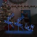 vidaXL Kerstdecoratie rendieren en slee 260x21x87cm acryl, Diversen, Verzenden, Nieuw