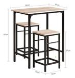 2dekans | SoBuy Bistrotafel - 3-Delig - 2 Stoelen -, Huis en Inrichting, Stoelen, Ophalen of Verzenden, Zo goed als nieuw, Overige kleuren