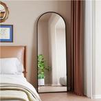 Boogvormige Volledige Lengte Spiegel met Zwart Frame en Stan, Huis en Inrichting, Verzenden, Nieuw
