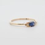 Zonder Minimumprijs - Ring 14 kt. - 0.49ct. tw. Saffier, Nieuw
