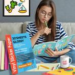 32 Glossy Vinyl Stickervellen A4 Printer Paper -, Computers en Software, Printers, Ophalen of Verzenden, Zo goed als nieuw, AgoDeo