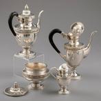 D.J. Aubert Empire - Koffie- en theeservies (4) - .835, Antiek en Kunst, Antiek | Goud en Zilver