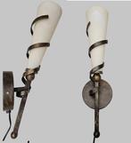 Wandlamp (2) - Wandlampen in vorm van Fakkels - IJzer,