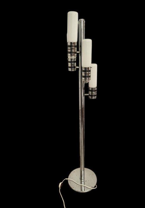 Staande lamp - Kristal, Staal, Antiek en Kunst, Antiek | Lampen