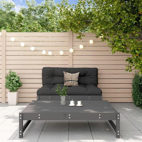 vidaXL 2-delige Loungeset massief grenenhout grijs, Tuin en Terras, Tuinsets en Loungesets, Loungeset, Nieuw, 2 zitplaatsen, Verzenden