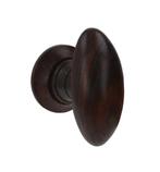 Deurknop ei rozenhout 93mm inclusief rozetten, Verzenden, Nieuw