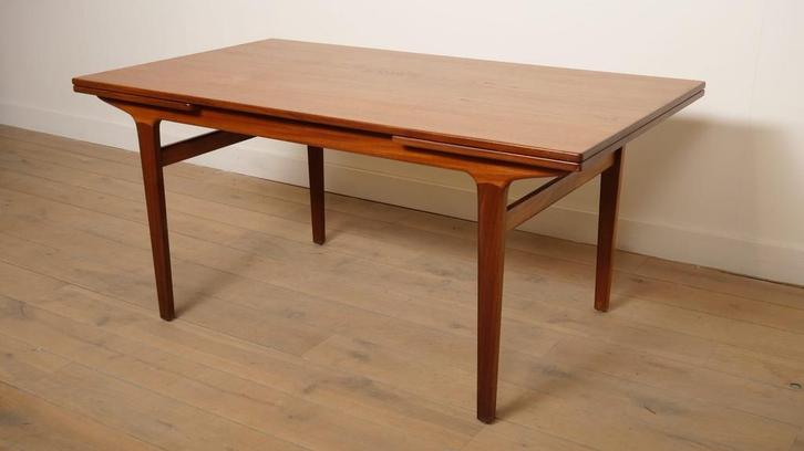 Vintage eettafel | teak | Uitschuifbaar |, Huis en Inrichting, Tafels | Eettafels, Ophalen of Verzenden