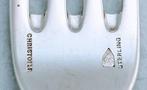 Christofle - Perles Pattern - Table Fork and Spoon -, Antiek en Kunst, Antiek | Goud en Zilver