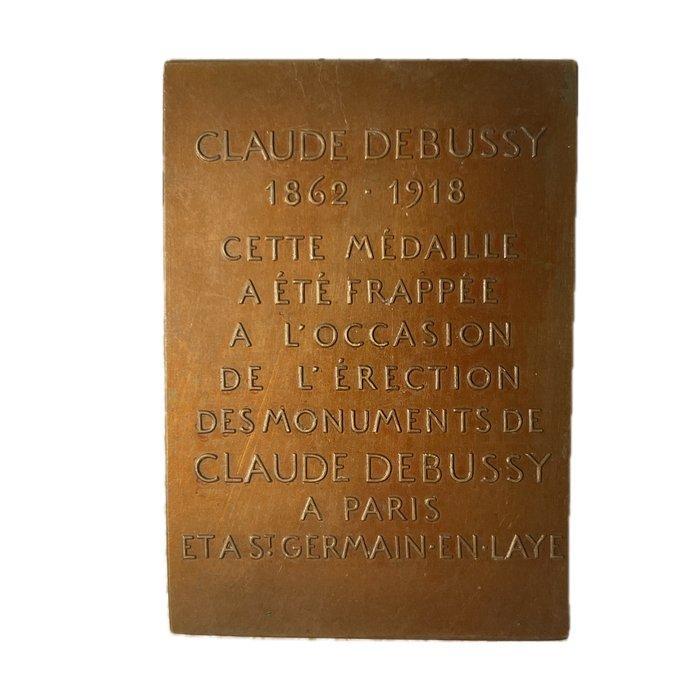 Frankrijk. Plaquette Érection des monuments à Claude Debussy, Postzegels en Munten, Munten en Bankbiljetten | Toebehoren