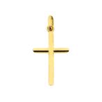 Gouden hanger van een subtiel kruisje (religieus), Ophalen of Verzenden, Gebruikt, Goud, Overige merken