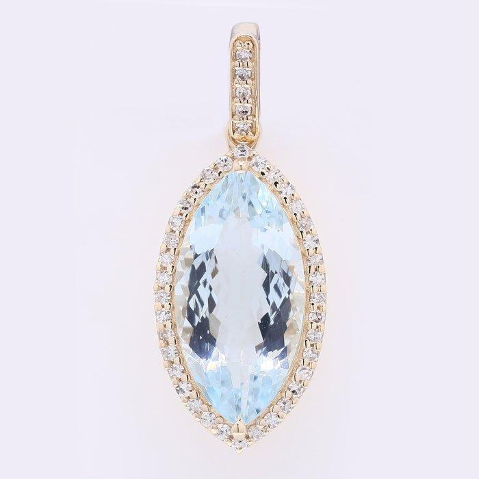 Zonder minimumprijs - Hanger - 14 karaat Geel goud - 2.63ct., Sieraden, Tassen en Uiterlijk, Antieke sieraden