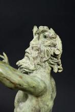 sculptuur, Fauno in bronzo - 78 cm - Brons, Antiek en Kunst