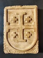 sculptuur, Stemma Araldico Croce Di Gerusalemme - 25 cm -