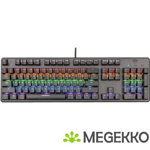 Trust GXT 865 Asta RGB Bedraad Zwart Gaming Toetsenbord, Computers en Software, Toetsenborden, Nieuw, Verzenden