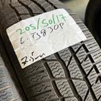 2 x Continental Winter TS830P 205-50-17 Winterbanden 7,5mm, Gebruikt, 17 inch, Band(en), Personenwagen