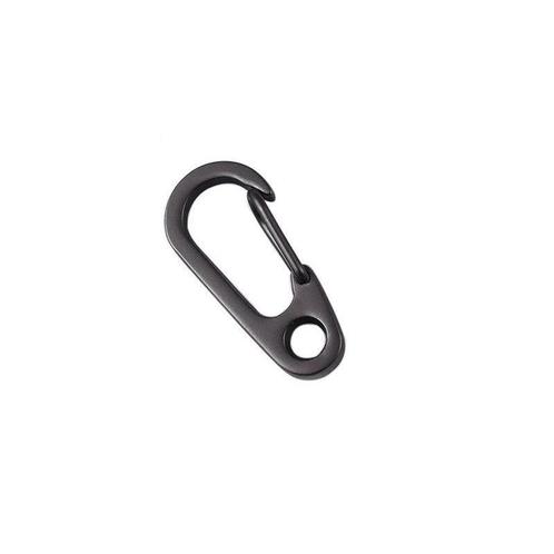 Mini karabijnhaak met oog - 30mm - Gun metal, Doe-het-zelf en Verbouw, Overige Doe-het-zelf en Verbouw, Nieuw, Ophalen of Verzenden