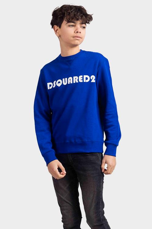 Dsquared2 Relax Felpa Sweater Kids Blauw/Wit, Kleding | Heren, Truien en Vesten, Wit, Nieuw, Verzenden