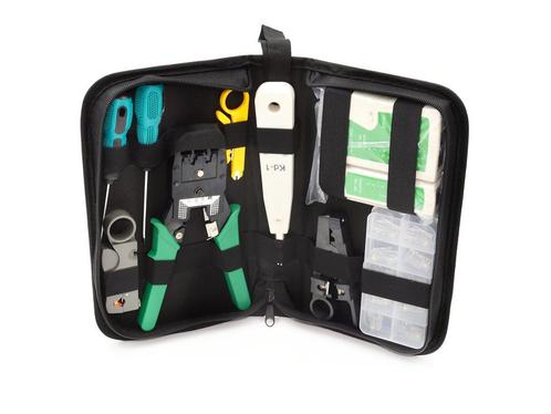 Netwerkonderhoudsset RJ45 - Krimptang - Kabelstripper - Knip, Doe-het-zelf en Verbouw, Gereedschap | Handgereedschap, Nieuw, Ophalen of Verzenden