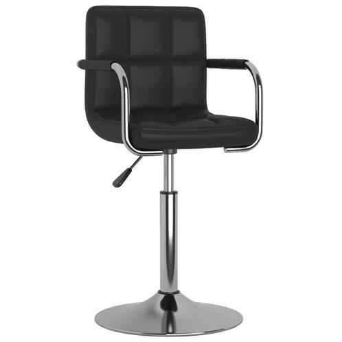 vidaXL Eetkamerstoel kunstleer zwart, Huis en Inrichting, Stoelen, Zwart, Nieuw, Verzenden
