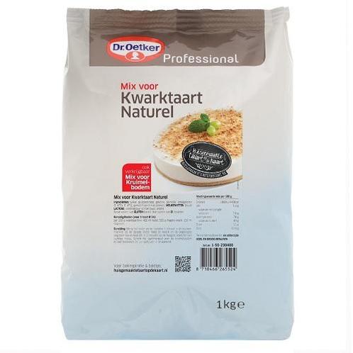 Dr.Oetker Prof. Kwarktaart Naturel mix 1kg, Hobby en Vrije tijd, Taarten en Cupcakes maken, Nieuw, Verzenden