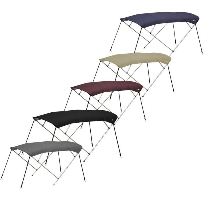 Oceansouth 4 Boogs Biminitop Stainless Steel Zwart 210-230 c, Watersport en Boten, Bootonderdelen, Nieuw, Zeilboot of Motorboot