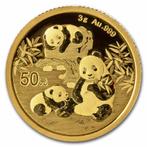 Gouden China Panda 3 gram 2025, Postzegels en Munten, Munten | Azië, Verzenden, Oost-Azië, Losse munt, Goud