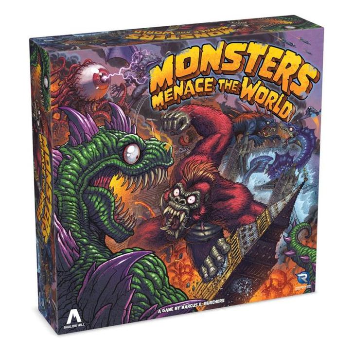 (Pre-order) Avalon Hill board game Monsters Menace The Wo..., Hobby en Vrije tijd, Gezelschapsspellen | Bordspellen, Zo goed als nieuw