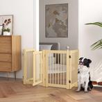 Afscheidingshek Hond 4-delig 204 X 75 Cm Opvouwbaar Met Deur, Dieren en Toebehoren, Verzenden, Nieuw