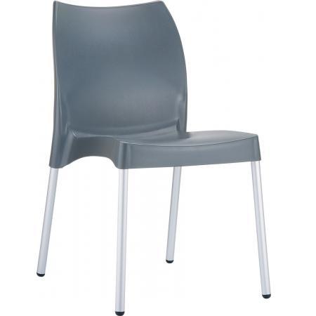 (MDK-105022) Siesta Vita 4-poots stoel antraciet, Huis en Inrichting, Stoelen, Nieuw, Ophalen of Verzenden