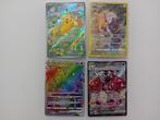 Pokémon - 4 Card - Pikachu, Charizard Foil, Full art,, Hobby en Vrije tijd, Verzamelkaartspellen | Pokémon, Nieuw