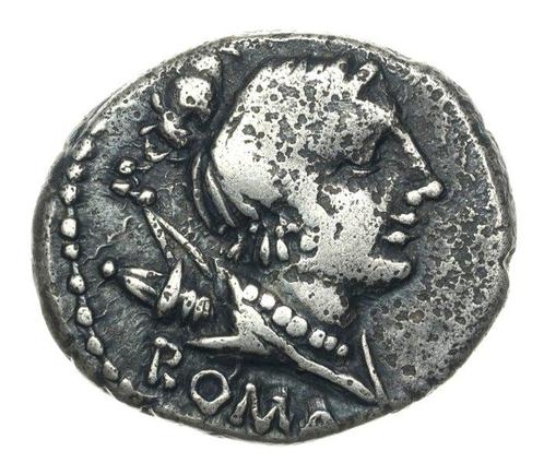 Romeinse Republiek. A. Albinus Sp.f, 96 BC. Denarius (three, Postzegels en Munten, Munten | Europa | Niet-Euromunten
