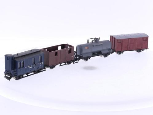 Schaal H0e Egger-bahn (Jouef) 2008, 2008, 2110 & 2308 set..., Hobby en Vrije tijd, Modeltreinen | H0, Gelijkstroom, Wagon, Gebruikt