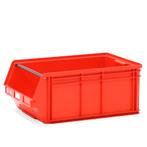 Gebruikte Magazijnbak kunststof met grijpopening stapelbaar, Ophalen of Verzenden