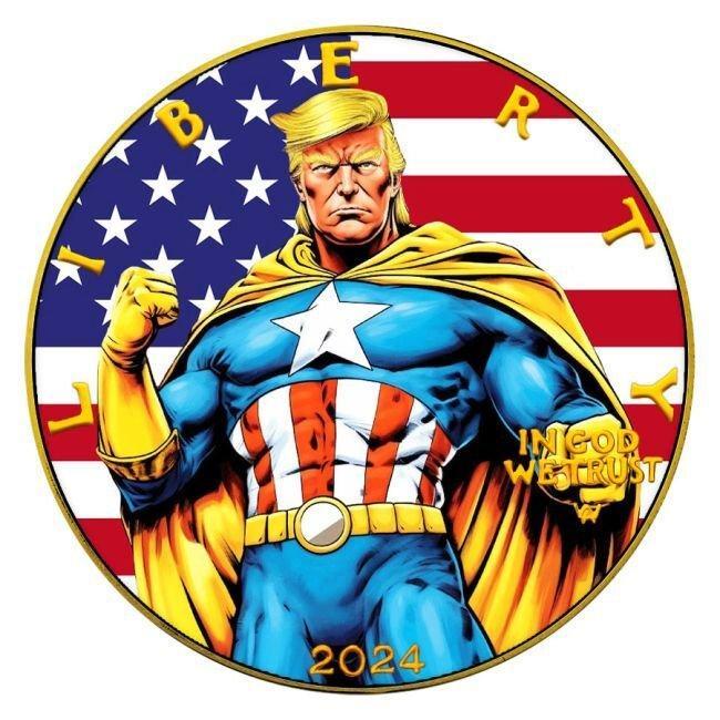 Verenigde Staten. 1 Dollar 2024 1 oz American Silver Eagle, Postzegels en Munten, Edelmetalen en Baren