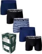 Bjorn Borg Boxers Cotton Stretch 5-Pack Blauw maat M Heren, Kleding | Heren, Ondergoed, Verzenden, Bjorn Borg, Boxer