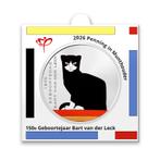 Penning 150e geboortejaar Bart van der Leck in munthouder, Verzenden