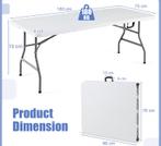 2dekans | Coast Opvouwbare Tafel Draagbare Kunststof, Ophalen of Verzenden, Zo goed als nieuw