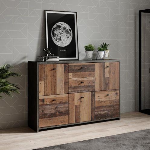 Dressoirs vanaf €119 | Old wood | Kast industrieel met lades