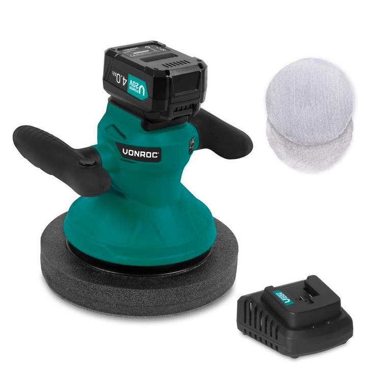Accu polijstmachine 20V – 4.0Ah - Ø240mm | Incl. accu en, Doe-het-zelf en Verbouw, Gereedschap | Handgereedschap, Nieuw, Verzenden